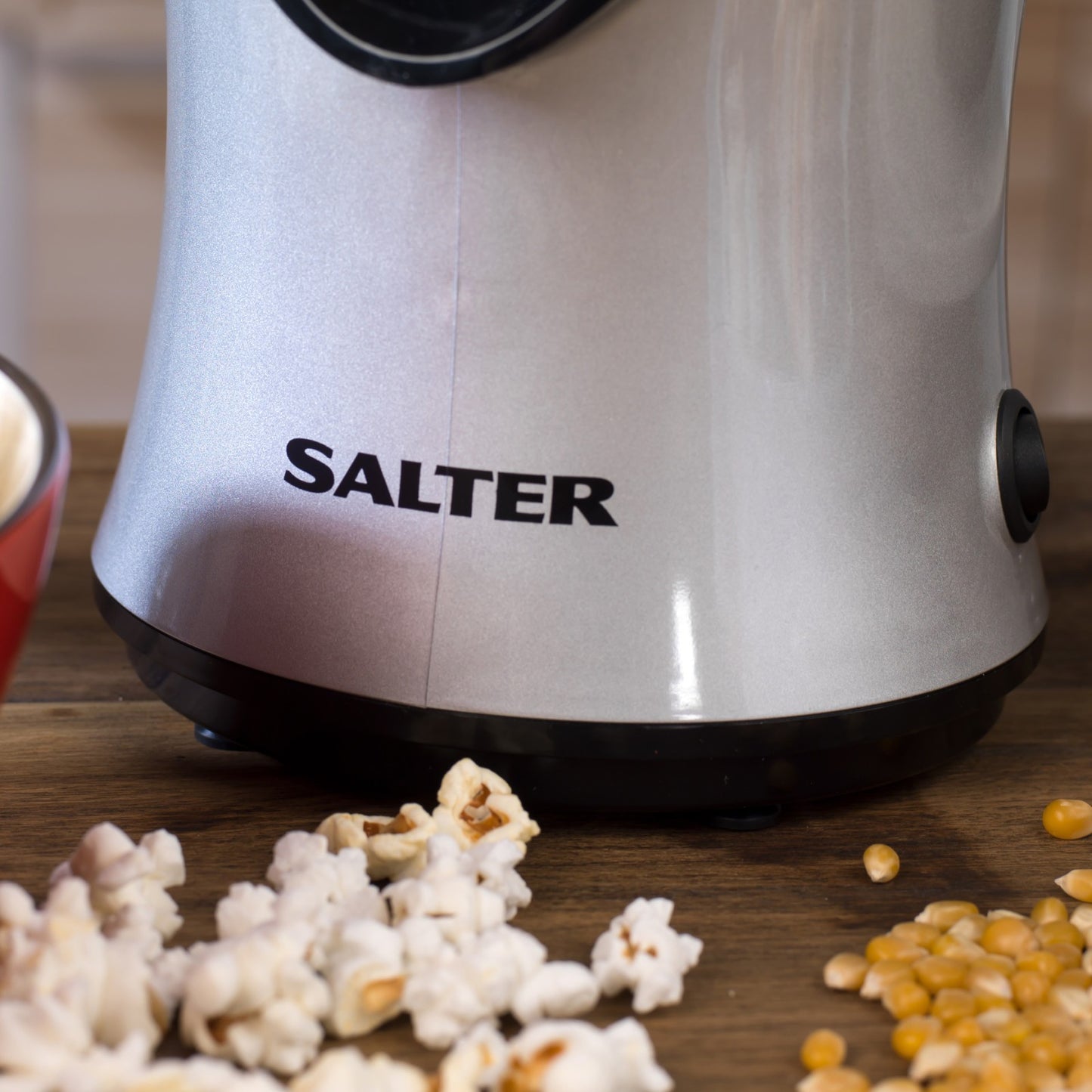 Healthy Hot Air Popcorn Maker - Salter® 1200W Electric Popper in Grey/Black